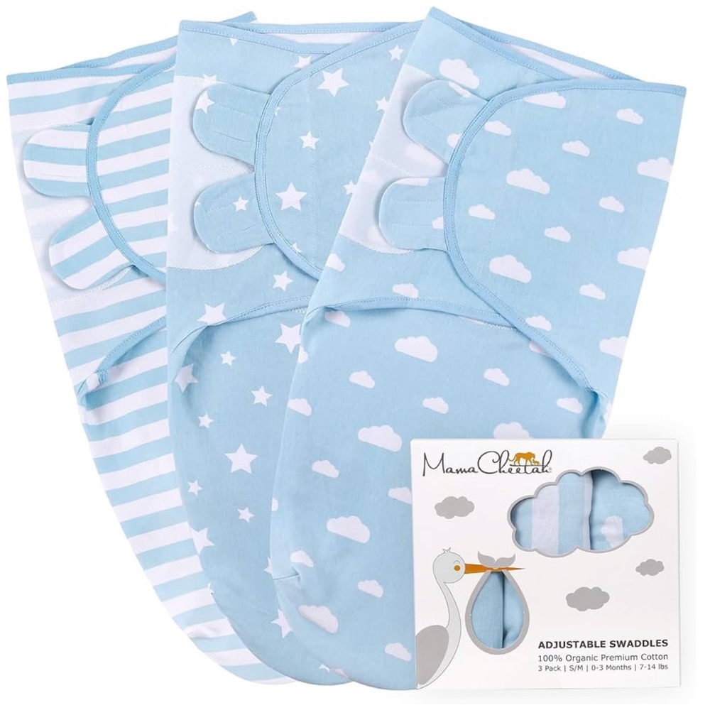 Mama Cheetah Infant Swaddle Wrap Set